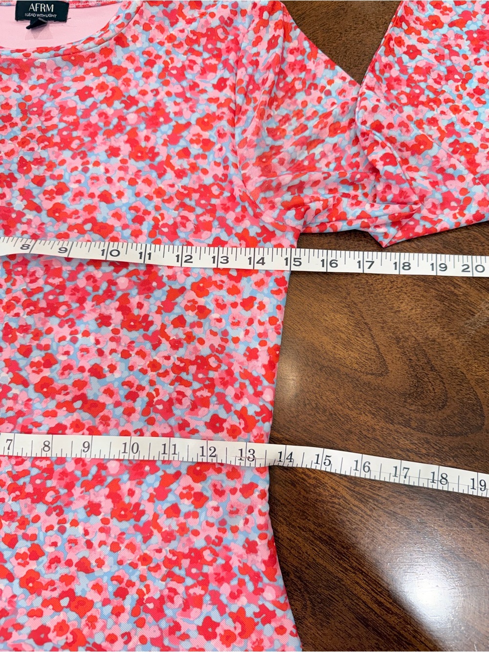 AFRM Mirza Dress in Red Ditzy, size M - Picture 7 of 12